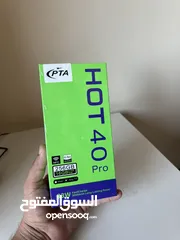  2 INFINIX HOT 40 pro PTA APPROVED 16/256 1 year warranty