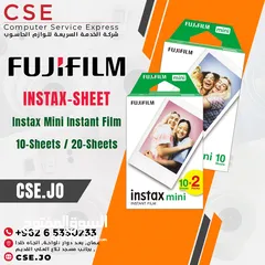  1 Fujifilm Instax-Mini Instant Film-Twin Pack - فلم تصوير فوري - مجموعتين ( 20 صورة )