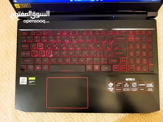  12 High Gaming Laptop Acer Nitro 5- Intel Core I7- Ram 16- SSD 512- Nvidia GTX 4GB-  أيسر نيترو 5 العاب