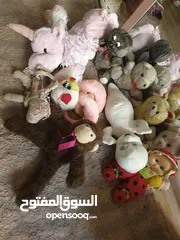  2 العاب اطفال محشوه للزينه واللعب بحاله جيده جدا  للبيع مجموعه او كامله