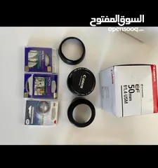  6 عدسة Canon EF 50mm f/1.4 USM