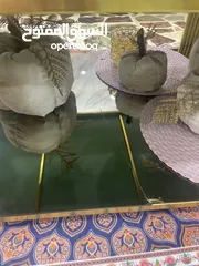  5 كرسي هزاز وطاوله وسط