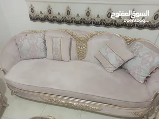  3 طقم ضيوف 9مقاعد شبه جديد