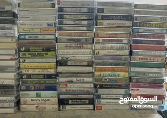  29 اشرطه كاسيت واسطونات وسيديات بدينار