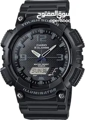  1 ساعة كاسيو اصليه جديده تعمل بالطاقه الشمسيه مميزه عقارب ودجتال Casio AQ-S810 Watch