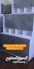  6 سنك وملحق خشب mdf قياس مترو20 عرض خاص