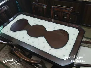  3 طاولة سفرة تفصيل مع 6 مقاعد للبيع