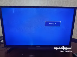  1 شاشه32 جي جارد بحاله ممتازه مع ريموت الاصلي شغاله 100/100 وعالفحص