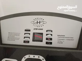  4 للبيع جهاز مشي Horizon HTM 4000 – حالة ممتازة!