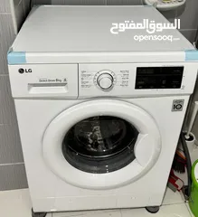  3 LG 8Kg Front Load Washing Machine, White