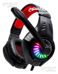  1 سماعات هيدسيت سلكي للكومبيوتر KOMC G308 7.1 VIRTUAL SURROUND USB WIRED HEADSET