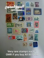  9 Collection of rare and vintage stamps