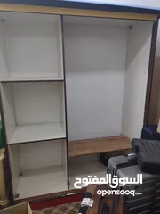  1 مطوى للبيع مع ابواب سحب خشب لاتيه