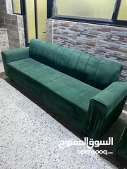  3 طقم كنب استخدام بسيط عبارة عن ثلاثيتين  الموقع سحاب
