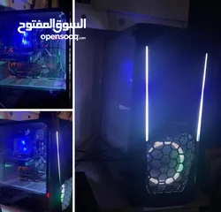  1 جهاز كمبيوتر كامل  كيس antec  مستعمل اخو الجديد