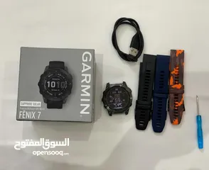  1 ساعة جارمن فينكس 7 / fēnix 7 Sapphire Solar