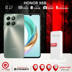  1 HONOR X6B ( 128GB ) / RAM 6 NEW /// هونور اكس 6 بي ذاكرة 128 رام 6 الجديد