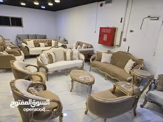  3 افخم الاطقم المستوردة مكون من 9 مقاعد القماش خيال و السعر ولا اروح و ع الواقع جد بجنن و مريح