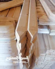  3 حربات خشبية سويد سويدي جديدة وفاخرة ومميزة لرفع السور وعمل احواض زراعية وحواجز وسياج وأبواب كراج