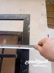  5 باب حديد مستعمل عدد 2 كل باب ظرفه ونص  مع حلق   بدون زرفيل القياس في الصور