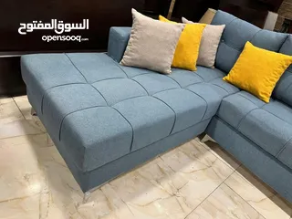  9 طقم كنب full modern كوالتي عالي    مصنوع من أجود أنواع خشب السويد  ، اسفنج ضغط عالي ، قماش شا