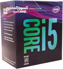  1 عندي معالج intel core i5 8400 th gen8 لوحة z370p d3 وباور سبلاي  600w من قيم ارينا  بضاعه مستعمله