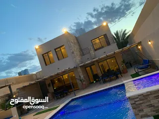  6 بورتو فيلا الجديدة كلياً للإيجار اليومي"مسبح مدفئ"