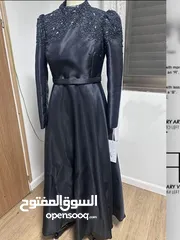  1 فستان سهرة فاخر ازرق أنيق – جديد تمامًا لم يُلبس أبدًا!!!!!!!!!!