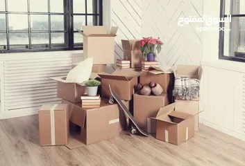  10 كراتين فاضيه  للبيع للنقل والشحن جميع الأحجام وبكميات لجميع الاستخدامات للنقل والشحن والطرود