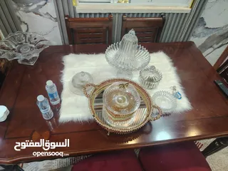  1 طاولة سفره 6 كراسي خشب زان ماليزي