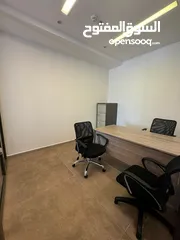  5 Furnished Office for Rent in 7th Circle - Al Hussaini Complex مكتب مفروش للايجار في مجمع الحسيني