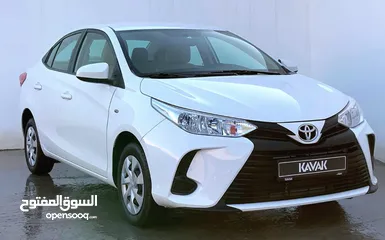  1 2021 Toyota Yaris SE / E Sedan * GCC * Service History * Free Warranty * Instalments * 0 Downpayment