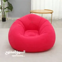  2 كنبة النفخ العصرية وصلت... راحة، أناقة، وسهولة ما إلها مثيل! تنفخها بثواني، ترتاح عليها ساعات!