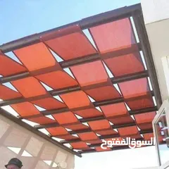  1 تفصيل وتركيب معرشات خشب براجولات مع اشرعه