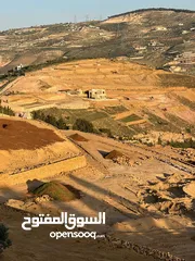  9 ارض للبيع جرش المجدل راس دبوس مطله على سد الملك طلال مساحة 3000متر بسعر مغري جداااااا