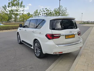  7 إنفينيتي QX80 رقم 1 موديل 2018 قطعت 69 الف ميل