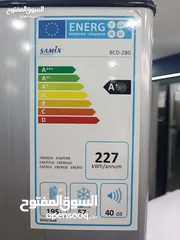  2 عرض نااار على ثلاجه سامكس فروست  257 لتر اسود او سلفر او ابيض توفير طاقه A+