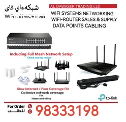  8 WIFI 7, INTERNET, TELEPHONE SERVICES. SUPPLY AND INSTALLATION OF ROUTERS. ELECTRICAL