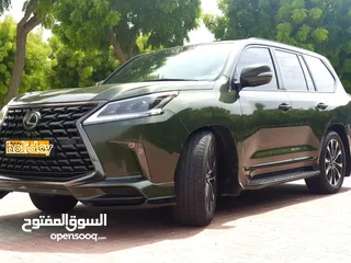  4 لكزس LX570 بلاك اديشن موديل 2021 خليجي ونظيف جدا وبسعر مغري