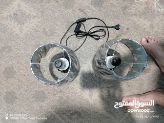  8 تيبل لامب عدد2 للبيع كماهوابصور.بدون المبات الزرقاء زرقاء الجديده البتراوي بقرب من فندق الجوابره
