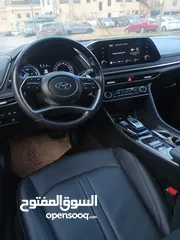  12 هيونداي سوناتا 2022 لون اسود ملوكي فحص كامل جمرك حديث ممتازه بدون حوادث هايبرد