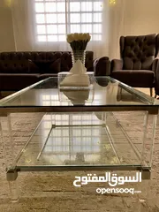  3 طاوله زجاج اكريليك