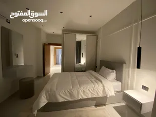  4 شقة مفروشة جديدة  غرفتين نوم فخمة للايجار في الصويفية قرب الخدمات