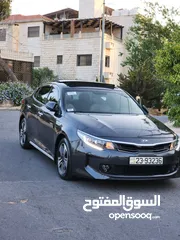  4 كيا اوبتما 2018 هايبرد اعلى اضافات جميع الضافات بلوراما جلد بحالة الشركة