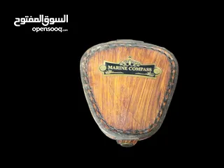  3 بوصله نحاس قديمه ومميزه بالعلبه الجلديه