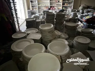  1 كميه صحون كبيره ، البيع جمله او مفرق