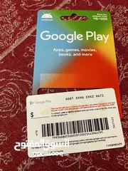  3 بطاقة جوجل بلاي 5$ سعره رصيد اسيا ابو 5 بشرط