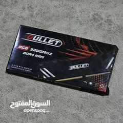  1 رام ماركة bullet 8GB نظيف جدا مستعمل فقط لفحص البورد