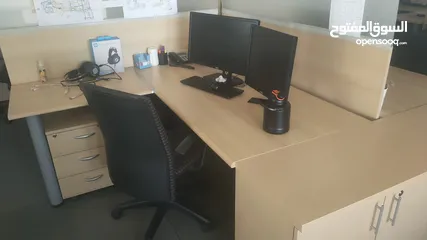  4 مكاتب اجنبي بحاله ممتازه مقاسات مختلفه
