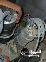  3 مضخات غواطس ومضخات عادية وكومبرسرات هواء 25 لتر